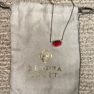 Kendra Scott Red Pendant Necklace